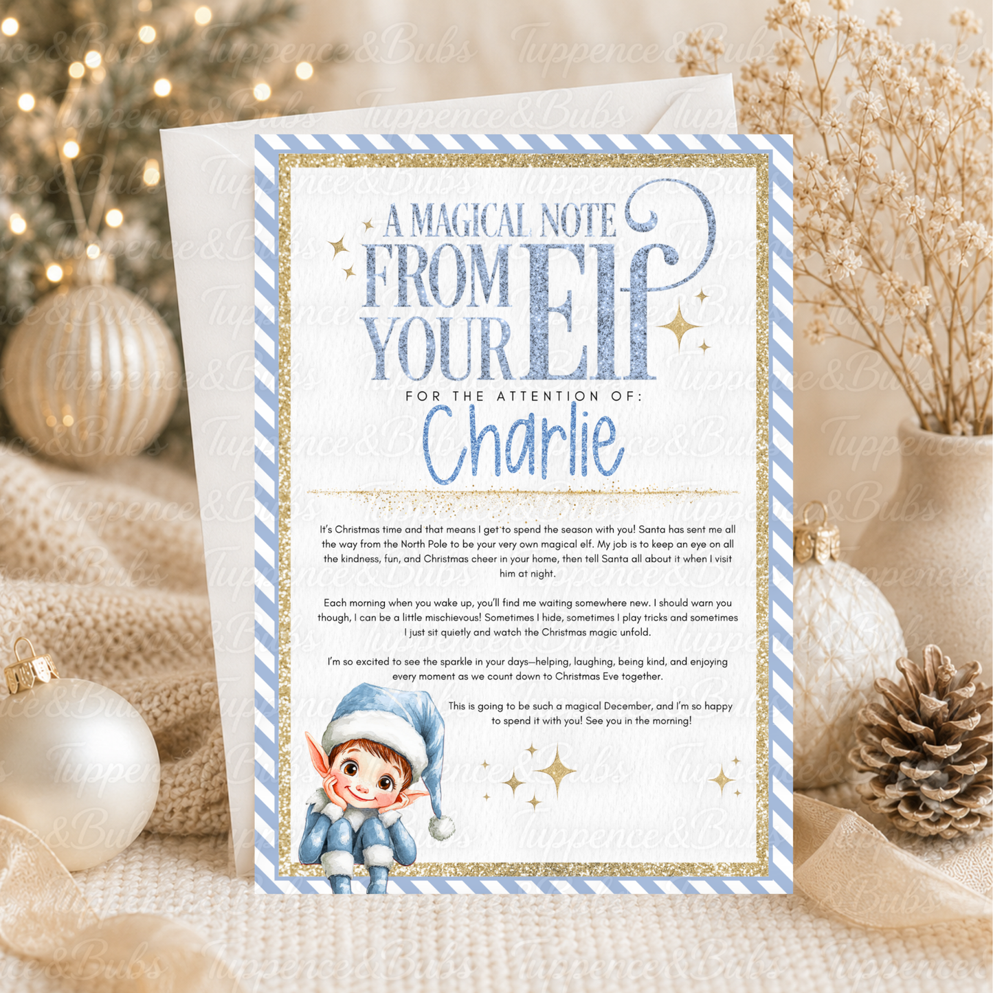 Personalised Christmas Elf Letter – 3 Designs