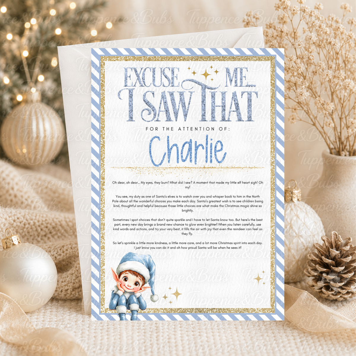 Personalised Christmas Elf Letter – 3 Designs