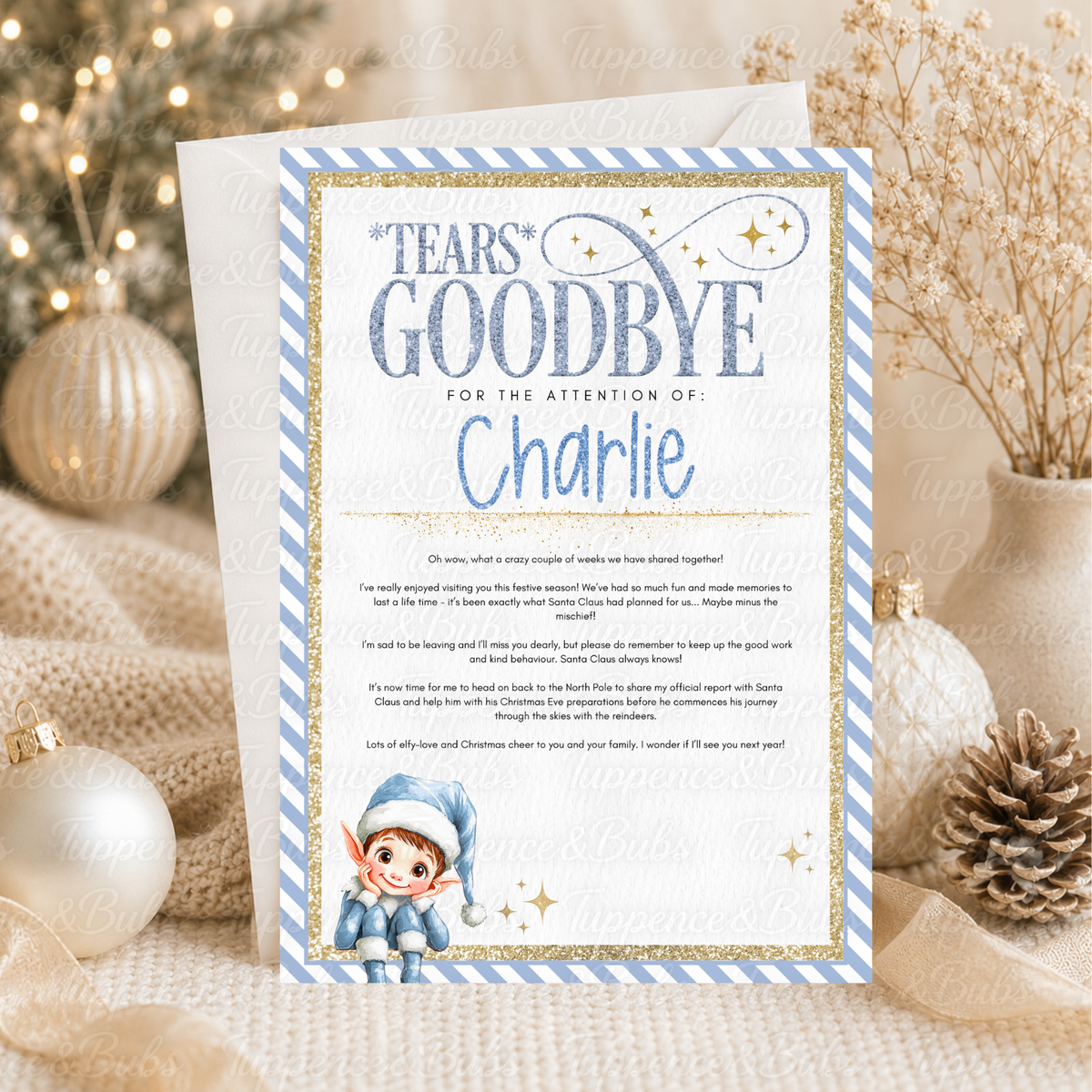 Personalised Christmas Elf Letter – 3 Designs