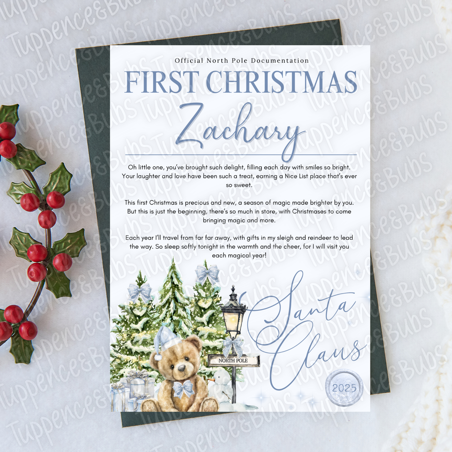 First Christmas Letter - Personalised