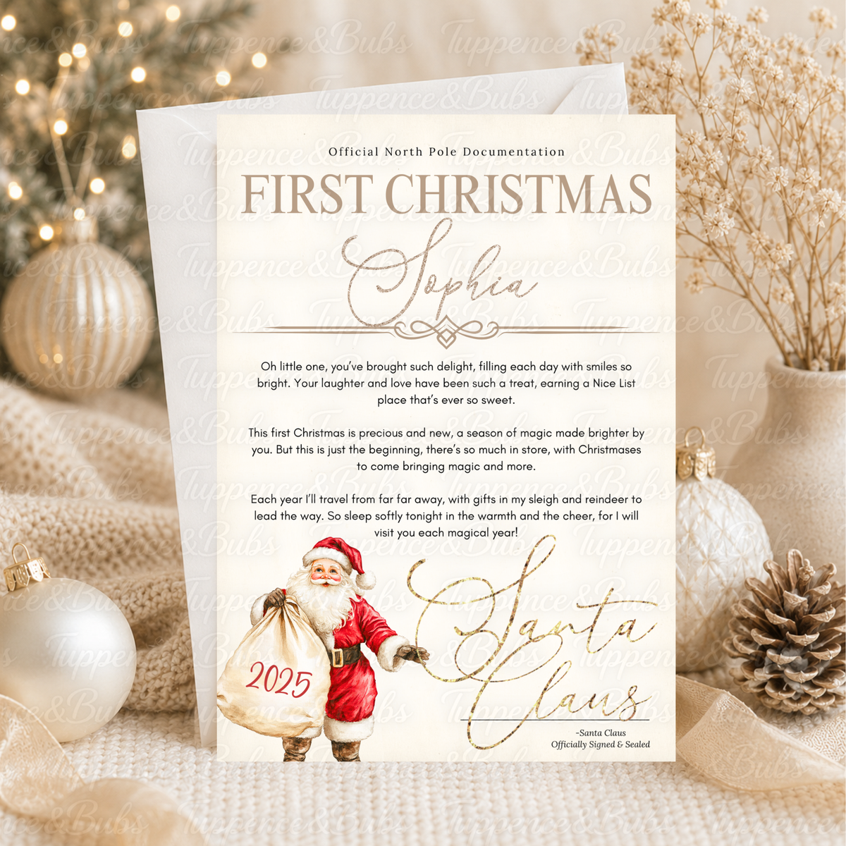 Personalised Santa Christmas Letter – 4 Designs