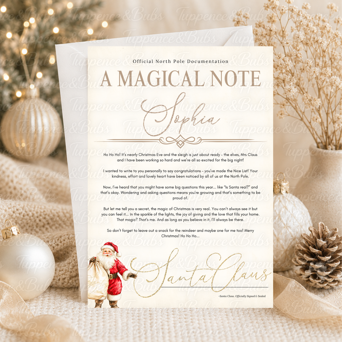 Personalised Santa Christmas Letter – 4 Designs