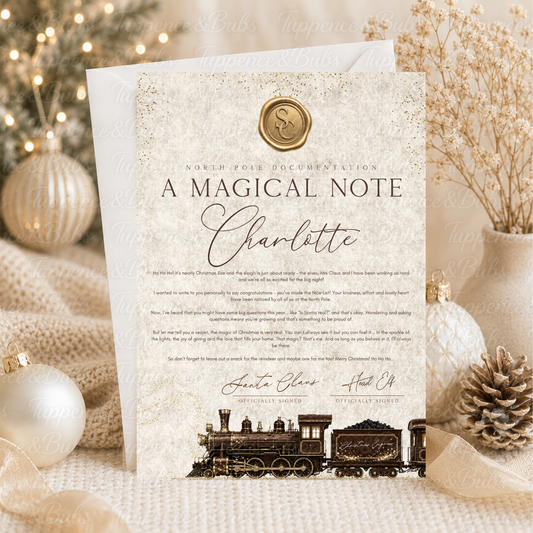 Personalised Vintage Train Santa Letter – 2 Designs