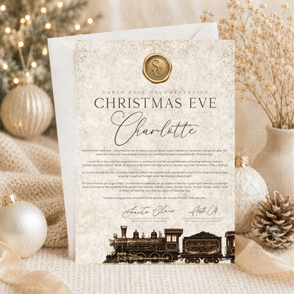 Personalised Vintage Train Santa Letter – 2 Designs