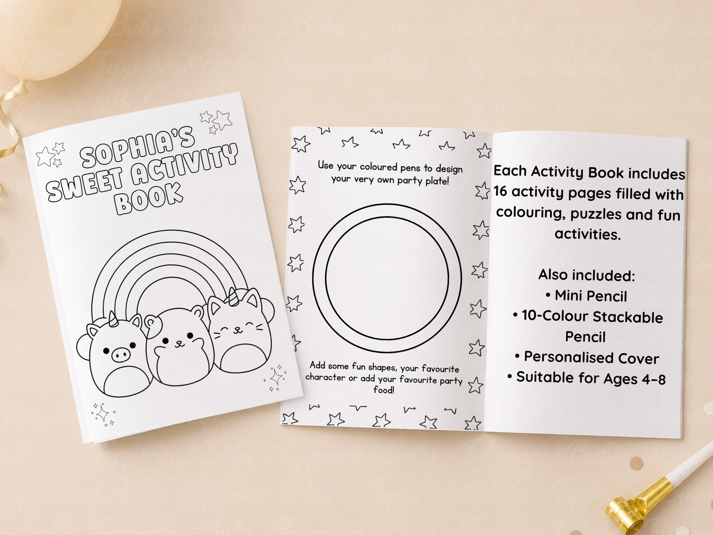 Squish Themed A5 Activity Book