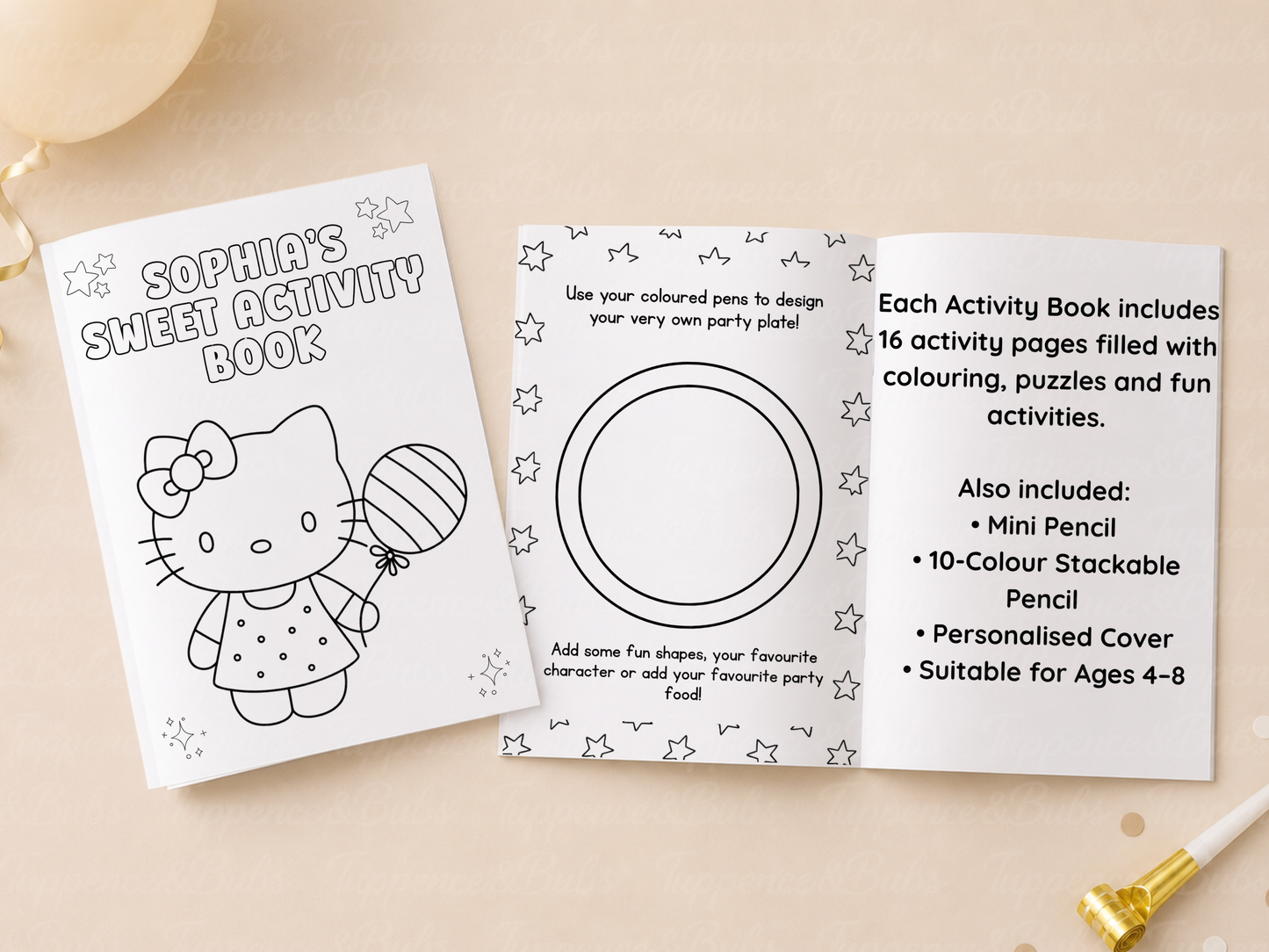 Hello Kitty Themed Activity Book (A5)