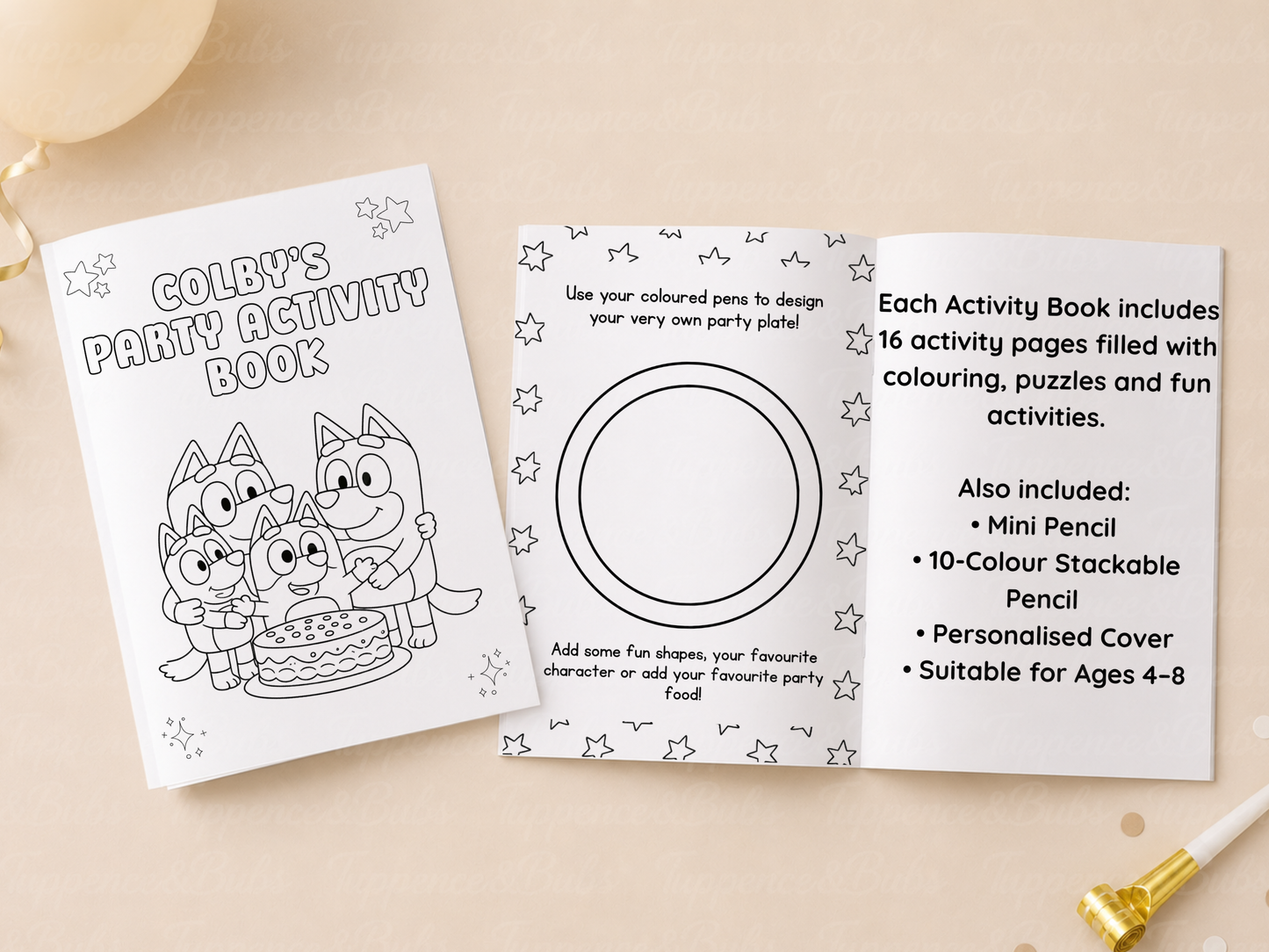 Bluey Themed Activity Book (A5)