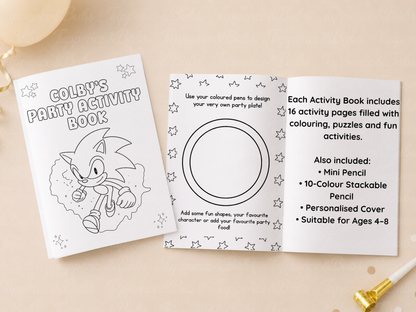 Sonic Themed Activity Book (A5)