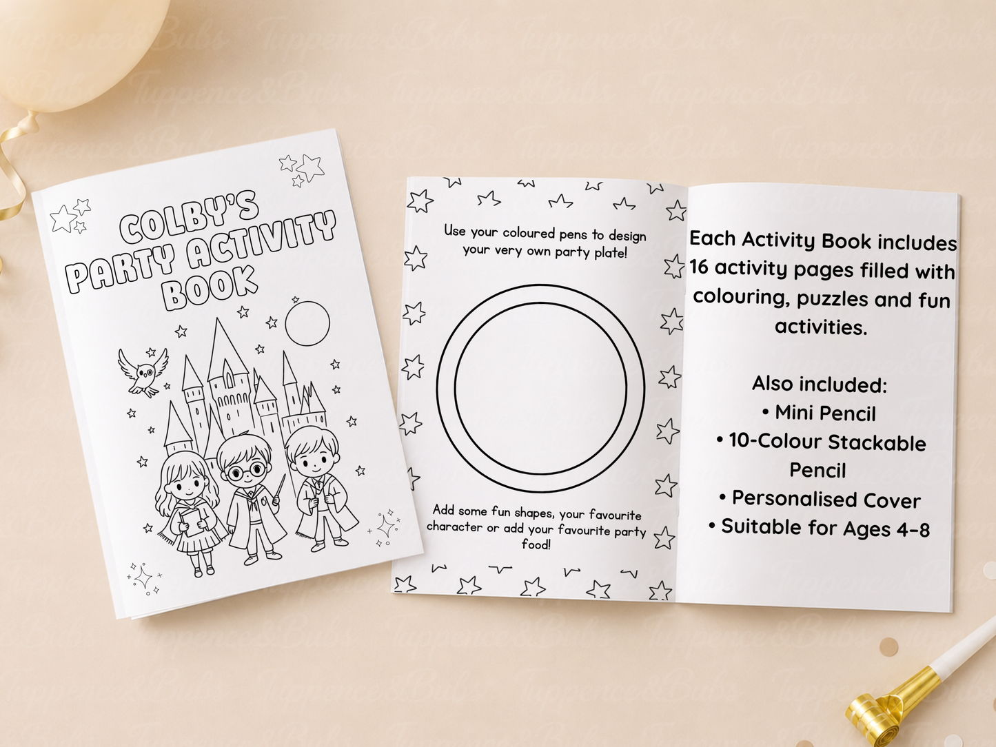 Harry Potter Themed Activity Book (A5)