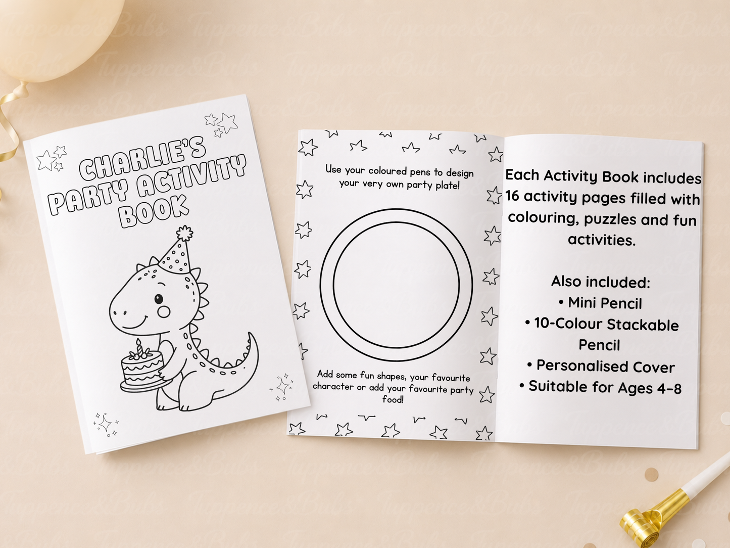 Dinosaur Themed Activity Book