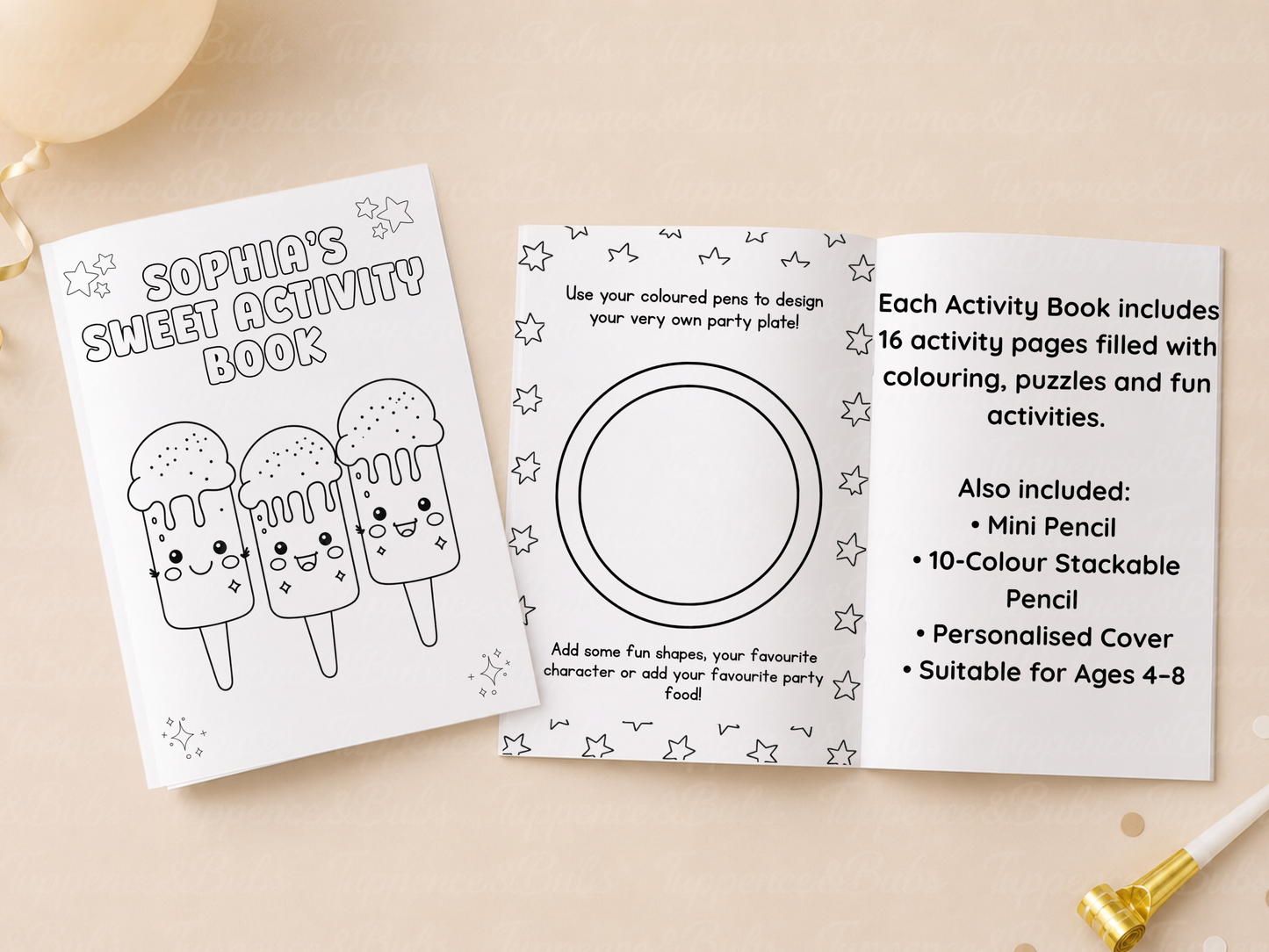 Sweet Themed Activity Book