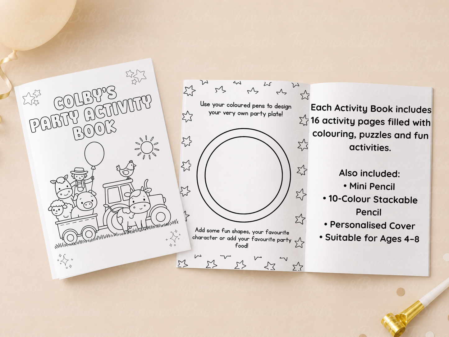 Farm Themed Activity Book (A5)