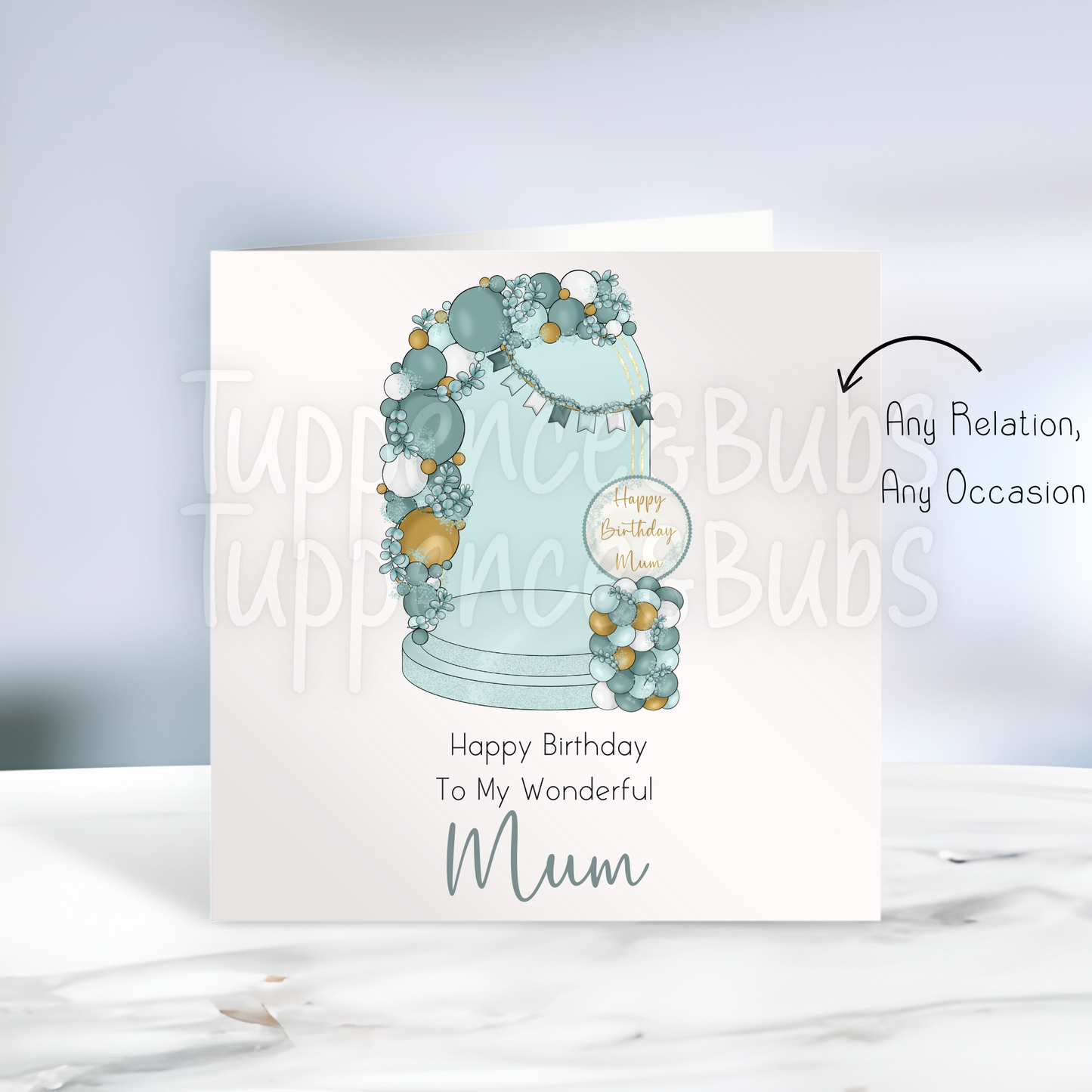 Eucalyptus Themed Birthday Card