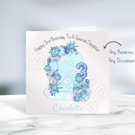 Frozen Inspired Birthday Card