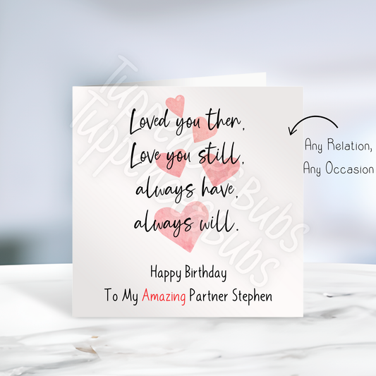 Heart Poem Birthday Card