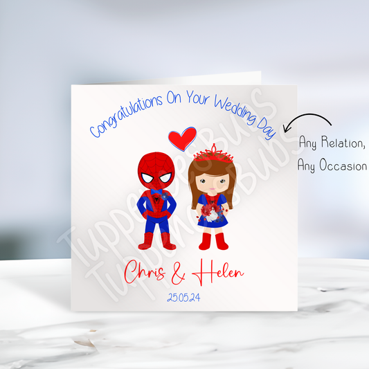Superhero Themed Wedding Cards