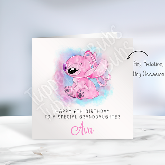 Angel Inspired Birthday Card