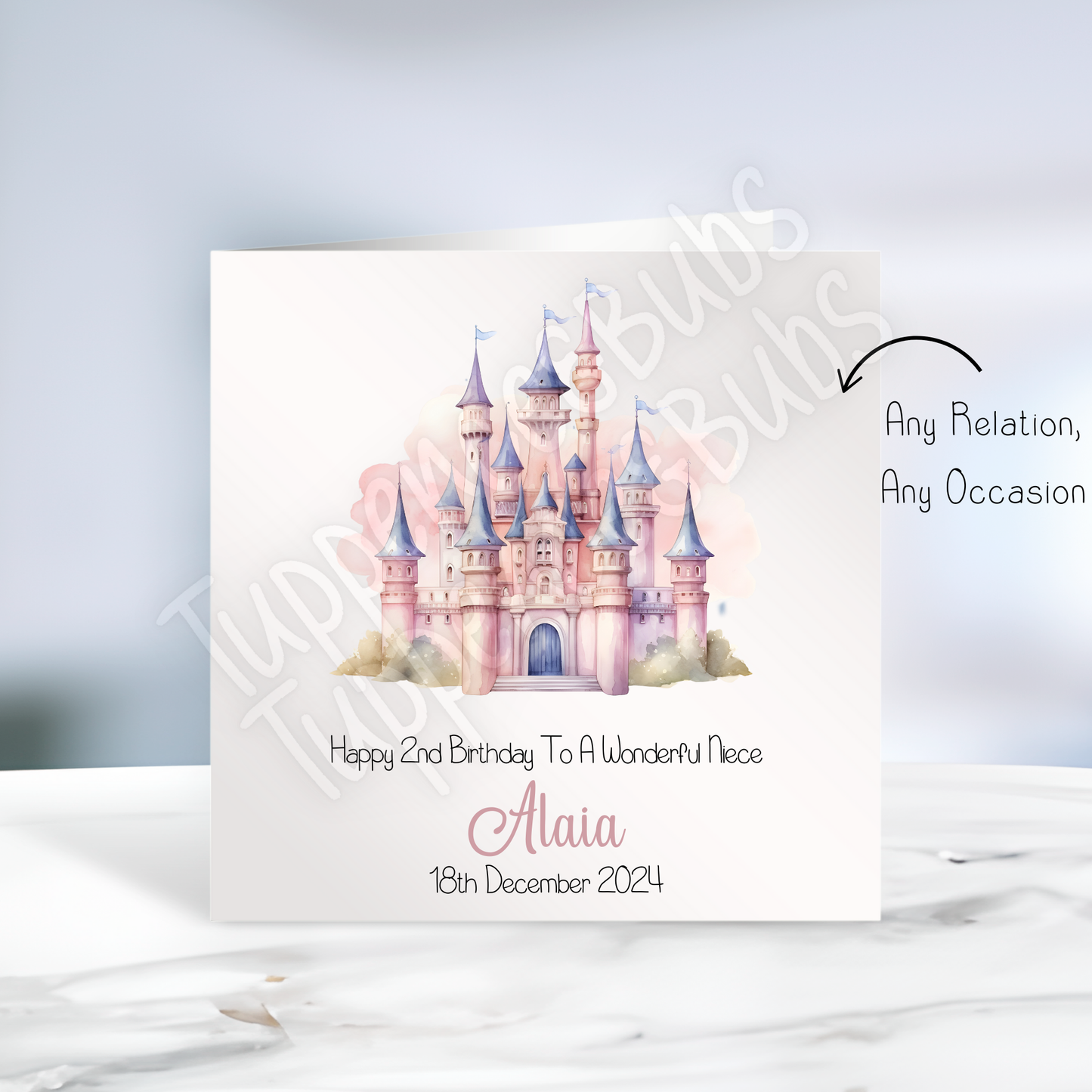 Castle Themed Birthday Card