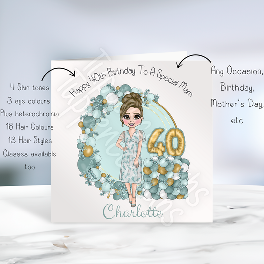 Eucalyptus Themed Birthday Card