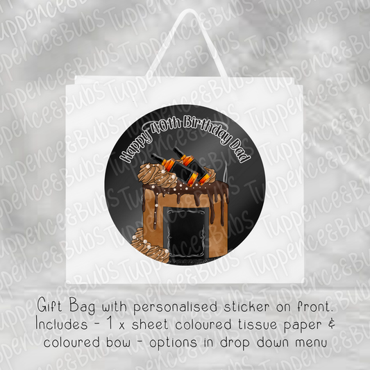 Whiskey Themed Gift Bag