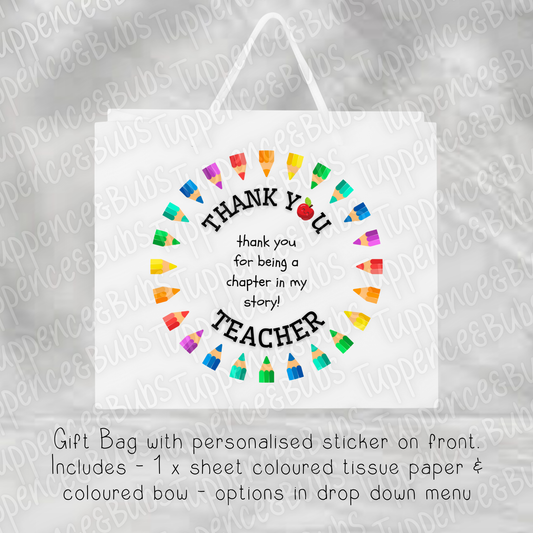 Teacher Appreciation Gift Bag - 2 Designs