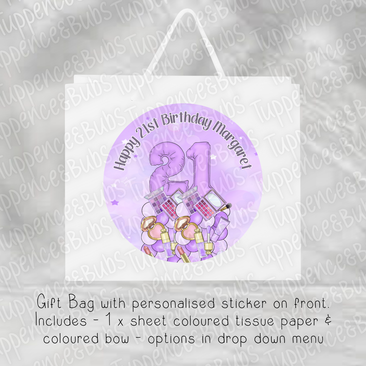 Make Up Inspired Gift Bag - 3 Designs