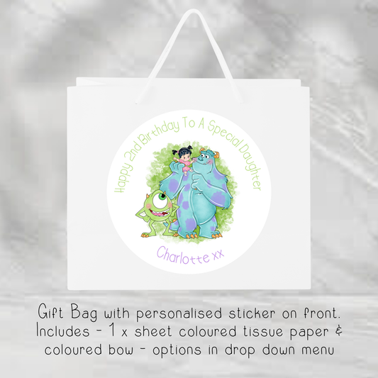 Monsters Inc Themed Gift Bag