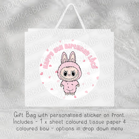 Monster Doll Inspired Gift Bag - 8 Colours Available