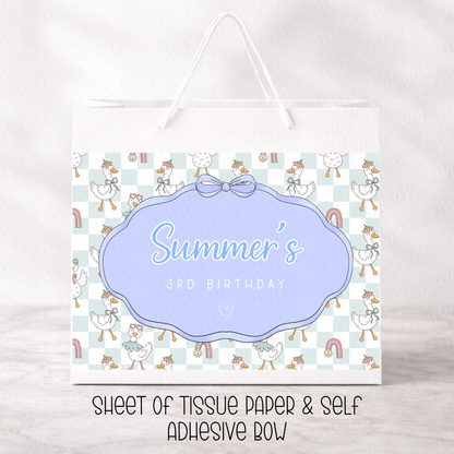 Custom Silly Goose Gift Bag - 3 Options