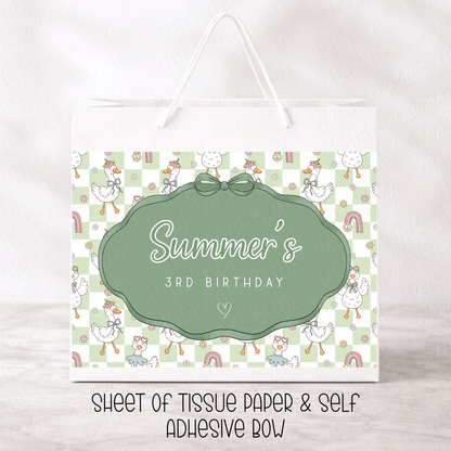 Custom Silly Goose Gift Bag - 3 Options