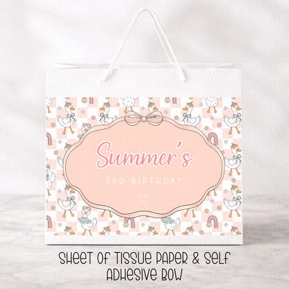 Custom Silly Goose Gift Bag - 3 Options
