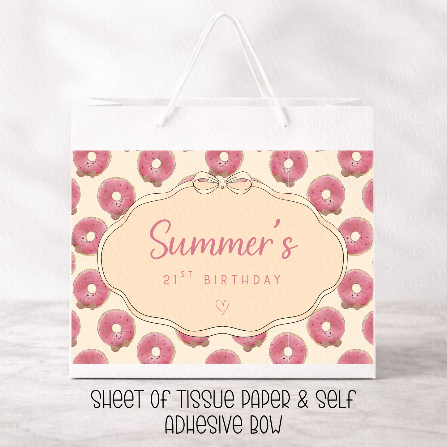 Custom Doughnut Gift Bag