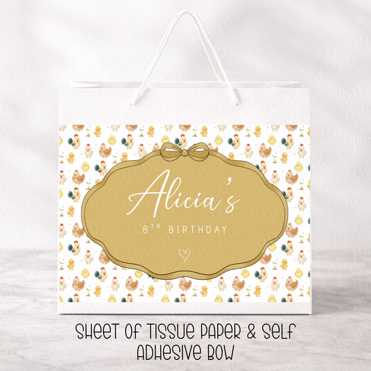 Custom Farm Animal Gift Bag - 2 Options