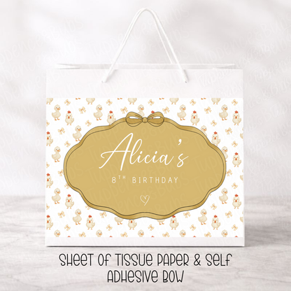 Custom Farm Animal Gift Bag - 2 Options