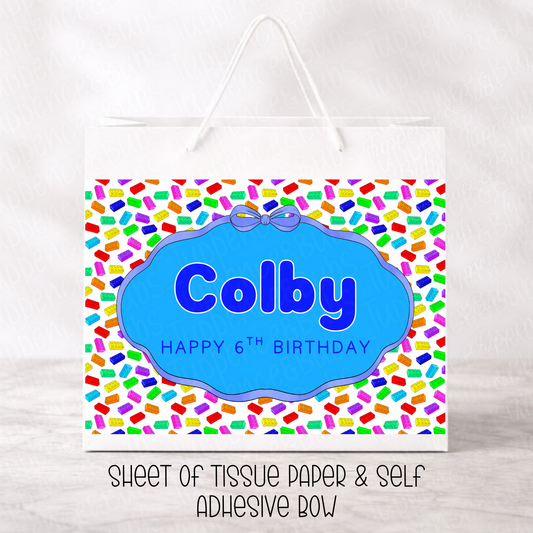 Building Block Gift Bag - 30cm
