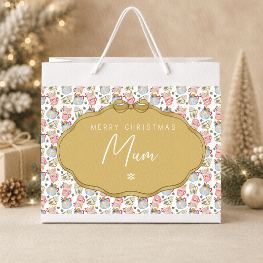 Personalised 30cm Hot Chocolate Christmas Gift Bag