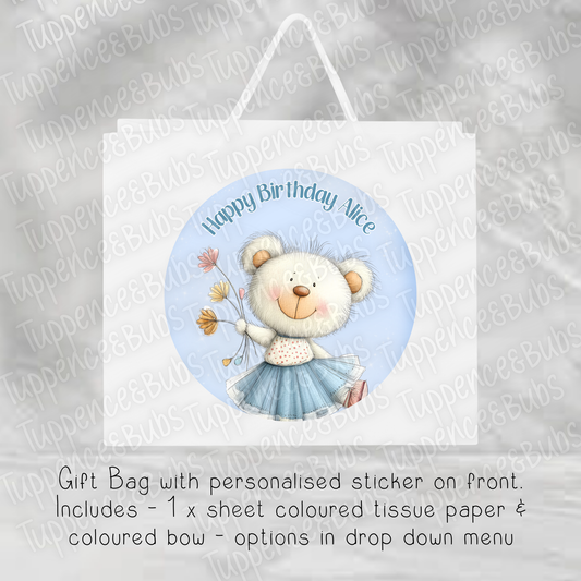 Cute Bear Themed Gift Bag