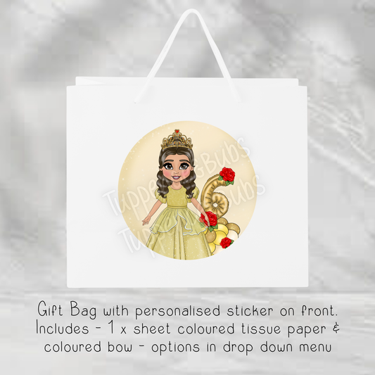 Belle Inspired Gift Bag - 2 Sizes Available