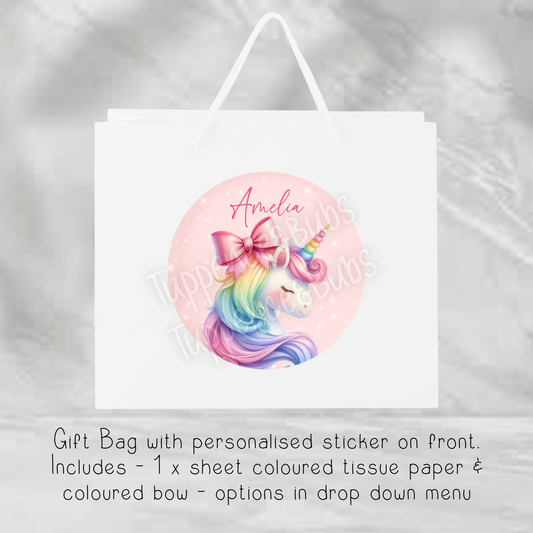Pastel Rainbow Gift Bag - 2 Sizes Available