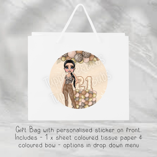 Leopard Print Gift Bag - 2 Sizes Available