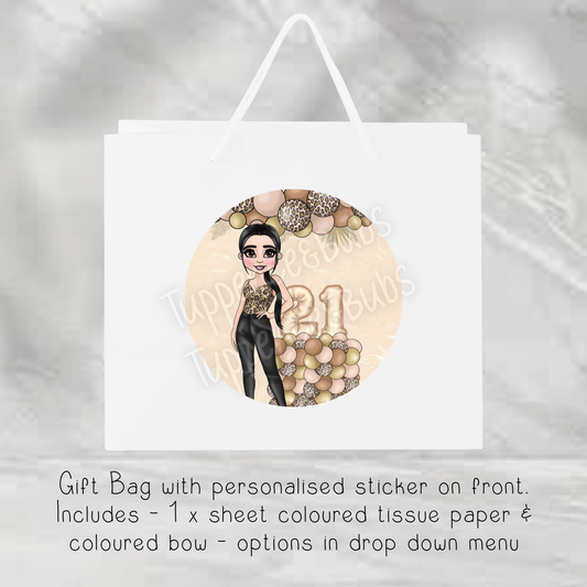 Leopard Print Themed Gift Bag - 2 sizes available