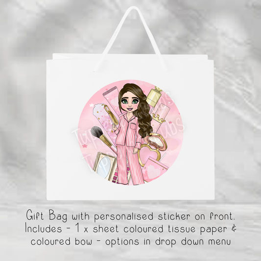 Pink Make Up Themed Gift Bag