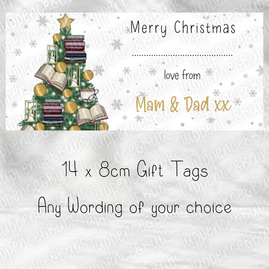 Bookmas Themed, Christmas Labels