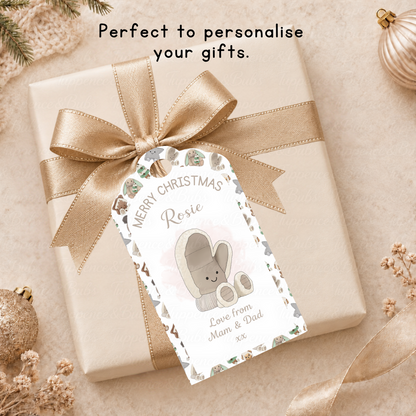 Personalised Christmas Plushie Gift Tags – Cute Festive Designs