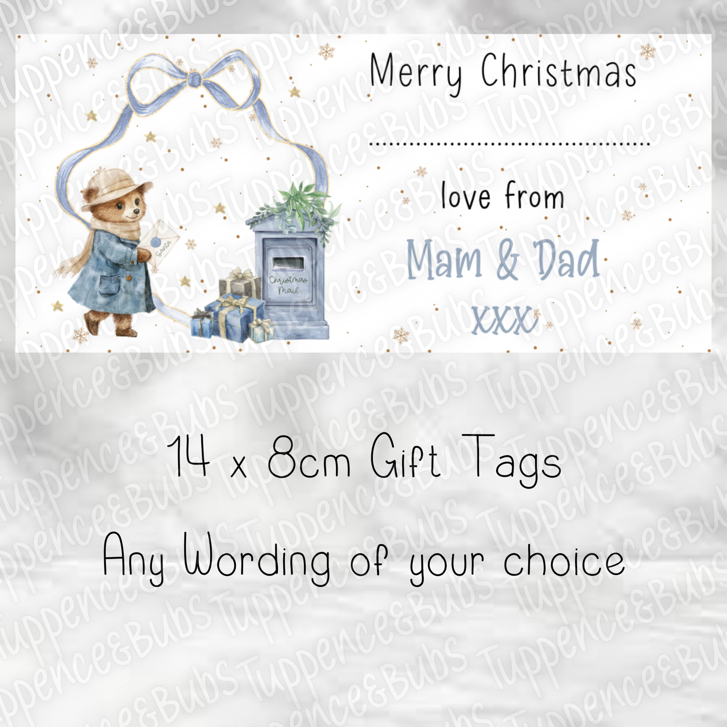 Bunny/Bear Themed Gift Tags - 4 Designs