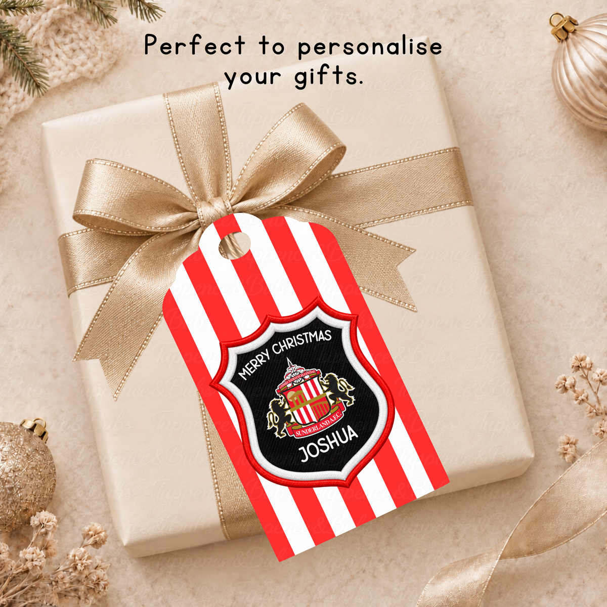 Football Themed Gift Tags - Pack of 6