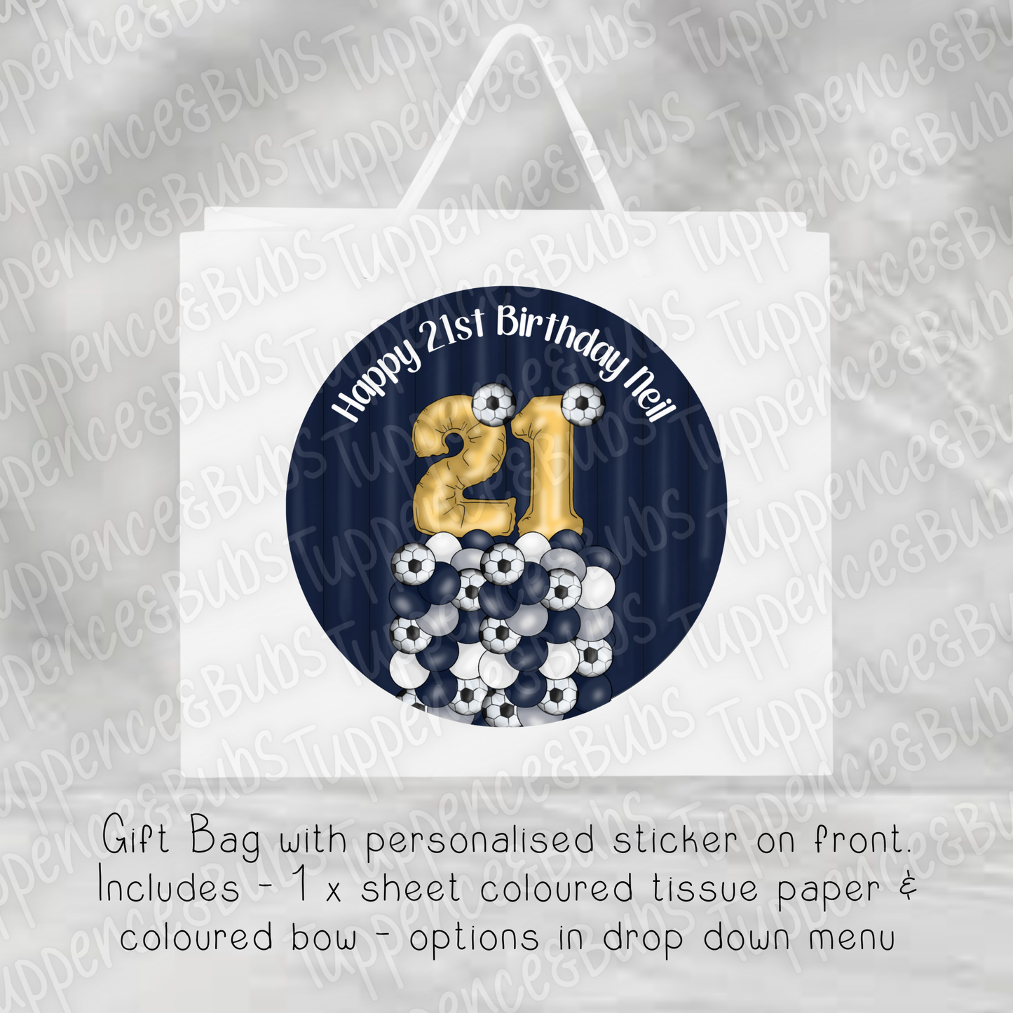 Football Gift Bag - 7 Designs