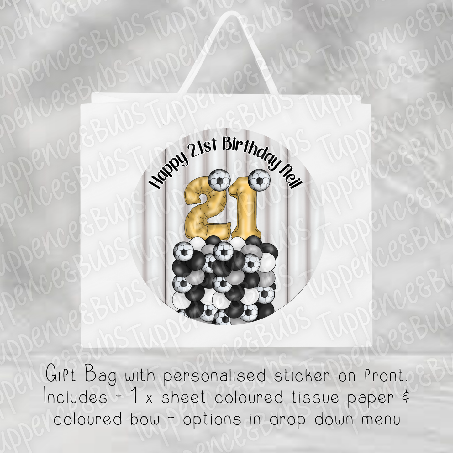 Football Gift Bag - 7 Designs