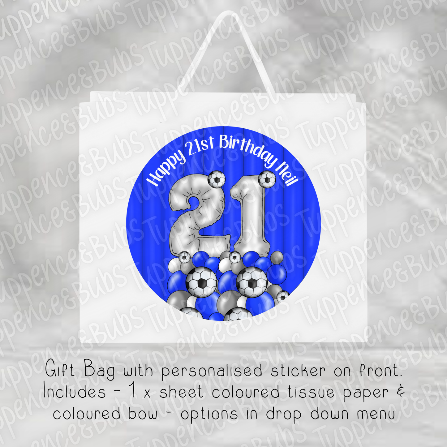 Football Gift Bag - 7 Designs