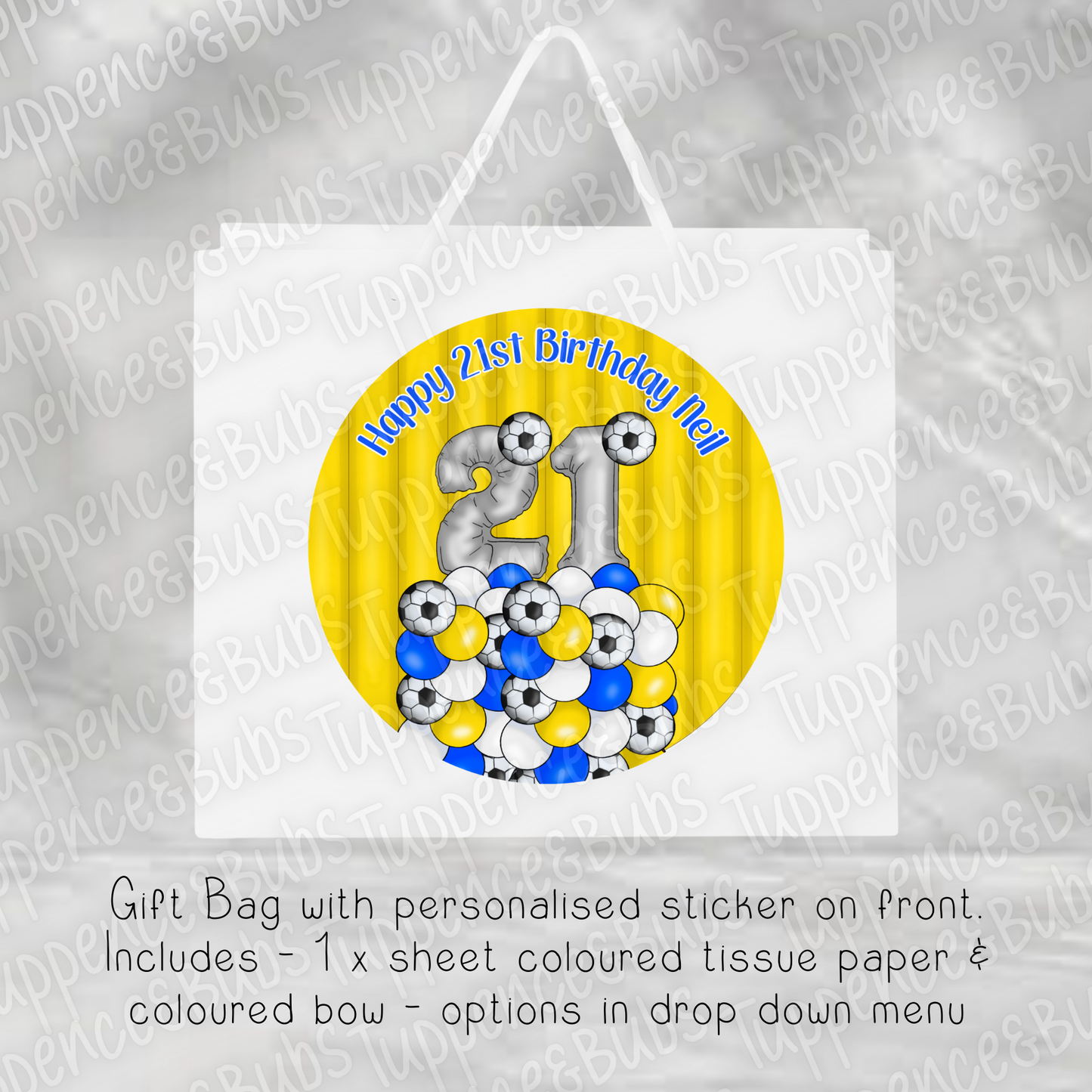 Football Gift Bag - 7 Designs